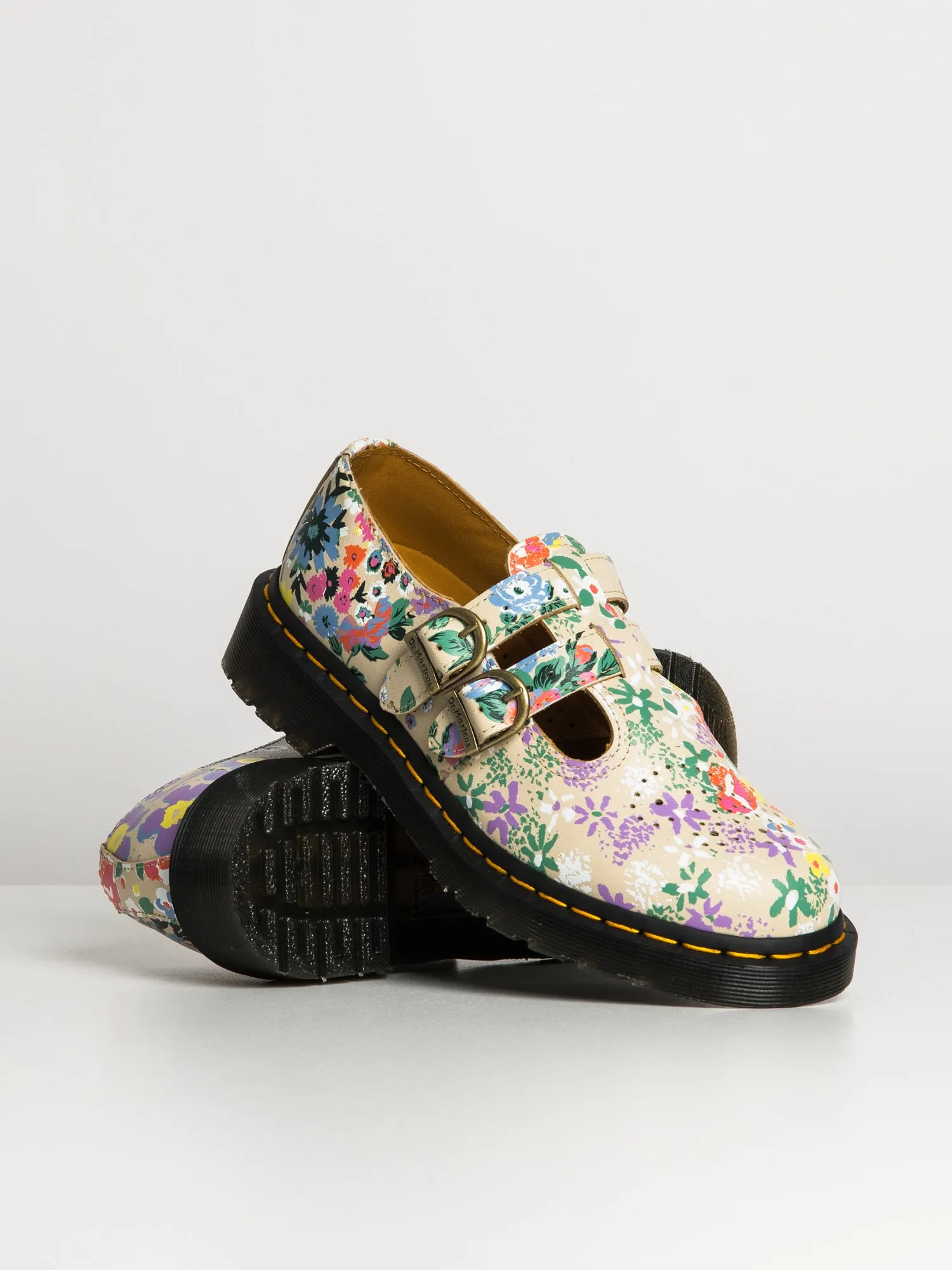WOMENS DR MARTENS 8065 MARY JANE FLORAL MASHUP - CLEARANCE